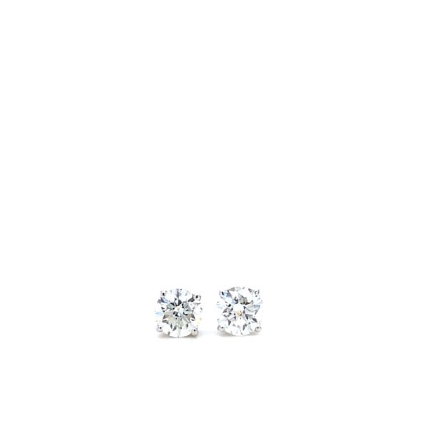 14k White Gold Diamond Stud Earrings .50ctw