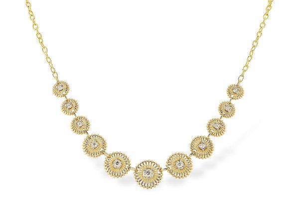 14k Yellow Gold Diamond Necklace