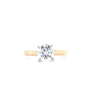 14k Yellow Gold Lab Grown Diamond Solitaire Engagement Ring 1.04ct