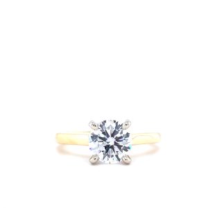 14k Yellow Gold Lab Grown Diamond Solitaire Engagement Ring 1.35ct