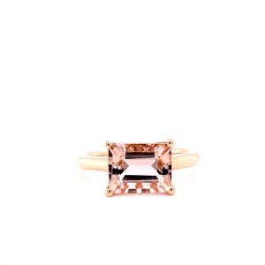 14k Rose Gold Morganite Ring