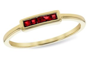 14k Yellow Gold Ruby Ring