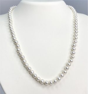 14k Yellow Gold 5-5.5mm Freshwater Pearl Strand