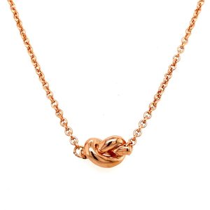 14k Rose Gold Love Knot Pendant
