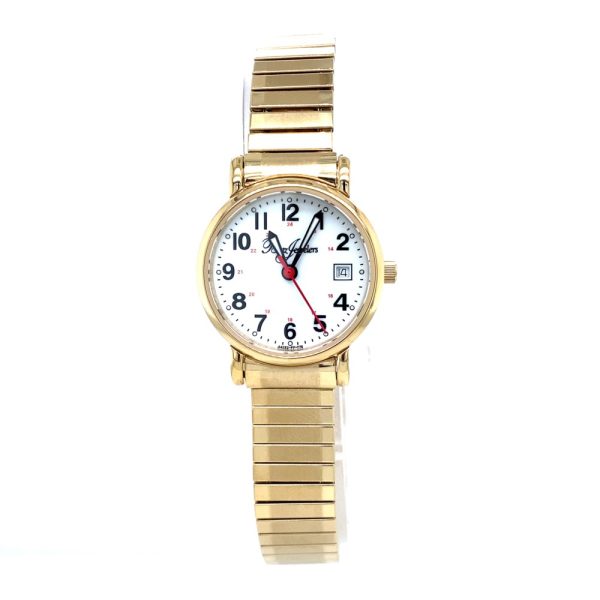 Betz Signature Series Watch Gold Plated Expansion Band White Dial - Image 2