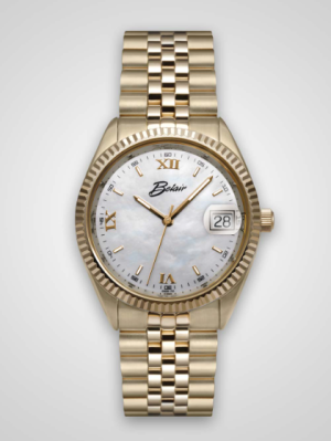 Betz Signature Series Watch Yellow Stainless Steel Mother of Pearl Dial
