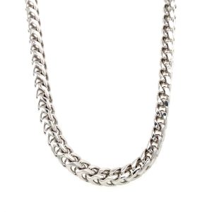 Sterling Silver 24 Inch Four Side Franco Chain
