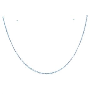 Sterling Silver 24 Inch Adjustable Cable Chain