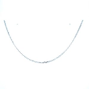 Sterling Silver 18 Inch Diamond-Cut Cable Chain