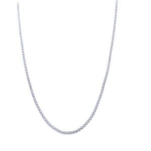 Sterling Silver 20 Inch Popcorn Chain 1.7mm