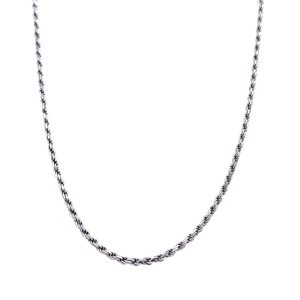 Sterling Silver 20 Inch Diamond Cut Rope Chain 1.5mm