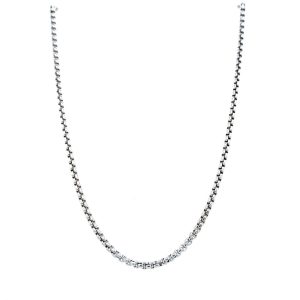 Sterling Silver 24 Inch Round Box Chain 1.8mm