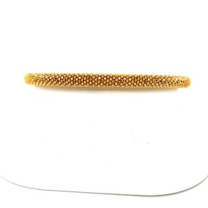 Yellow-Plated Sterling Silver Bangle Bracelet