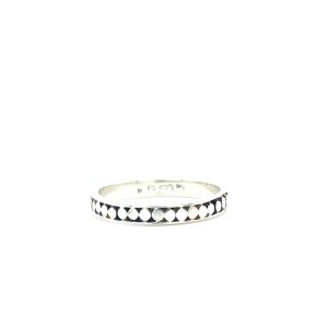 Sterling Silver Circle Pattern Ring