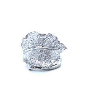 Sterling Silver Leaf Ring