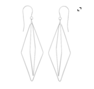 Sterling Silver Swinging Lantern Earrings