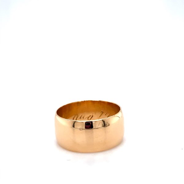 Estate Piece: 18k Yellow Gold 9mm Flat Band
