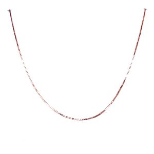 14k Rose Gold 18 Inch Lite Box Chain Necklace