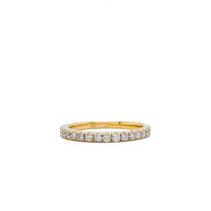 14k Yellow Gold Diamond Wedding Band .42ctw