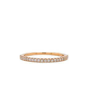 14k Rose Gold Diamond Straight Line Band .19 ctw.