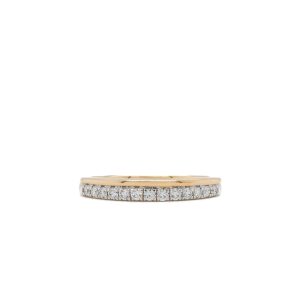 14k Two Tone Gold Diamond Band