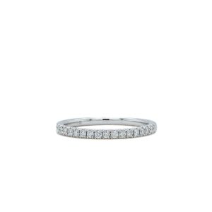 14k White Gold Diamond Wedding Band .20ctw