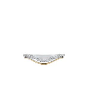 14k Two Tone Gold Diamond Wrap Ring