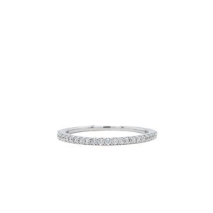 14k White Gold Diamond Straight Line Band .19ctw