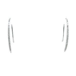 10k White Gold Diamond Earrings