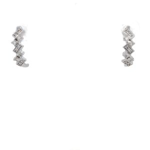 10k White Gold Diamond Earrings