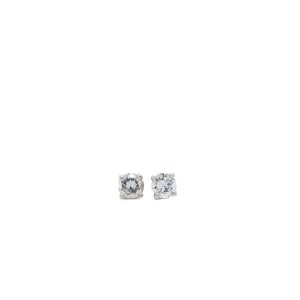 14k White Gold Diamond Stud Earrings .33ctw