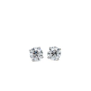 14k White Gold Diamond Stud Earrings 1.81ctw