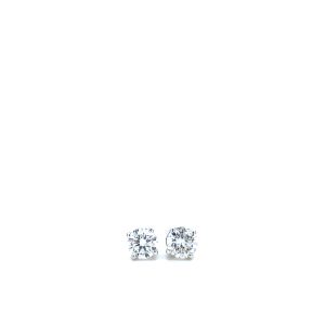14k White Gold Diamond Stud Earrings .38ctw