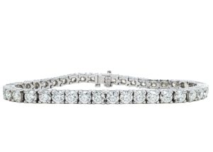 14k White Gold Diamond Tennis Bracelet 10.66ctw