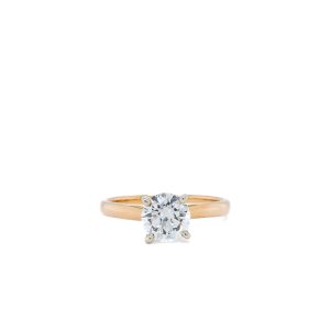 14k Yellow Gold Lab Grown Diamond Solitaire Engagement Ring 1.04ct
