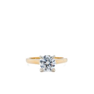 14k Yellow Gold Lab Grown Diamond Solitaire Engagement Ring 1.35ct