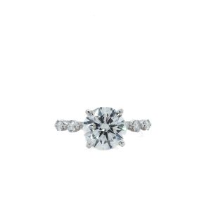 14k White Gold Lab Grown Diamond Engagement Ring 3.05ctw