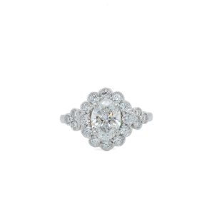 18k White Gold Lab Grown Diamond Ring