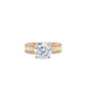 14k Yellow Gold Lab Grown Diamond Engagement Ring