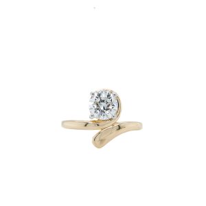 14k Yellow Gold Lab Grown Diamond Wrap-Style Ring