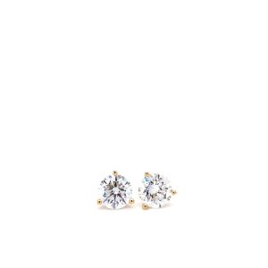 14k Yellow Gold Lab Grown Diamond Stud Earrings 2.66ctw