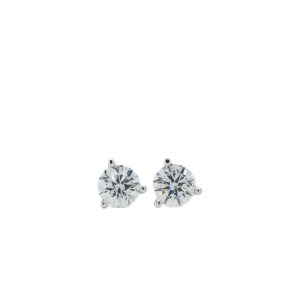 14k White Gold Lab Grown Diamond Stud Earrings 1.44ctw