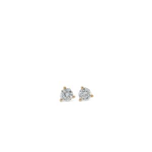 14k Yellow Gold Lab Grown Diamond Stud Earrings .33ctw