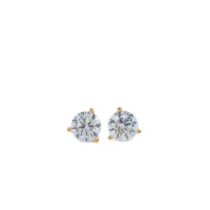 14k Yellow Gold Lab Grown Diamond Stud Earrings 2.25ctw