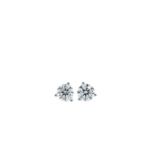 14k White Gold Lab Grown Diamond Stud Earrings .85ctw