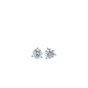 14k White Gold Lab Grown Diamond Stud Earrings 1.05ctw