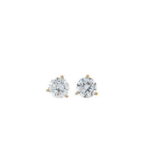 14k Yellow Gold Lab Grown Diamond Stud Earrings 2.13ctw