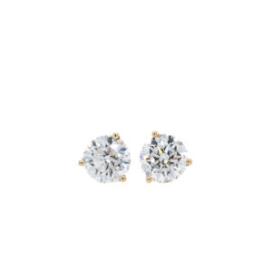 14k Yellow Gold Lab Grown Diamond Stud Earrings 4.02ctw