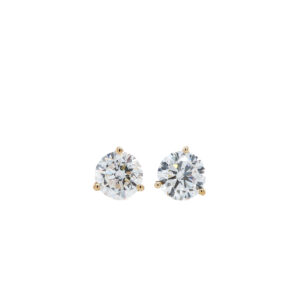 14k Yellow Gold Lab Grown Diamond Stud Earrings 3.08ctw