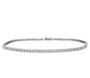 14k White Gold Lab Grown Diamond Tennis Bracelet 1.85ctw